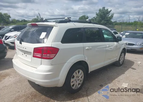 2018 Dodge Journey Se from USA, damaged, VIN 3C4PDCABXJT217662